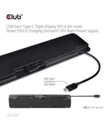 NB ACC DOCKING STATION/USB-C 100W CSV-1565 CLUB3D