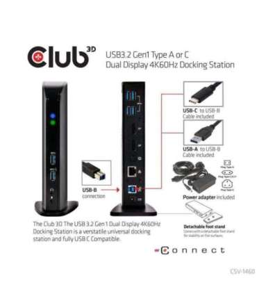 NB ACC DOCKING STATION/USB CSV-1460 CLUB3D
