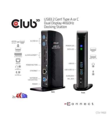 NB ACC DOCKING STATION/USB CSV-1460 CLUB3D