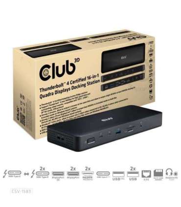 NB ACC DOCKING STATION 16IN1/THUNDERBOLT CSV-1583 CLUB3D