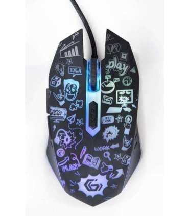 MOUSE USB OPTICAL BLACK/MUS-6B-GRAFIX-01 GEMBIRD