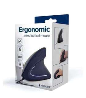 MOUSE USB OPTICAL BLACK/ERGONOMIC MUS-ERGO-01 GEMBIRD