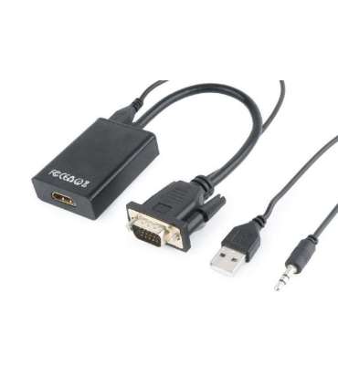 I/O ADAPTER VGA TO HDMI/A-VGA-HDMI-01 GEMBIRD