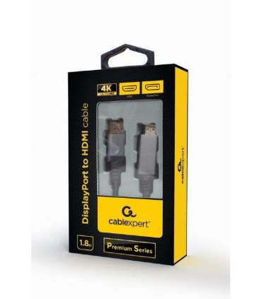 CABLE DISPLAY PORT TO HDMI/1.8M CC-DP-HDMI-4K-6 GEMBIRD