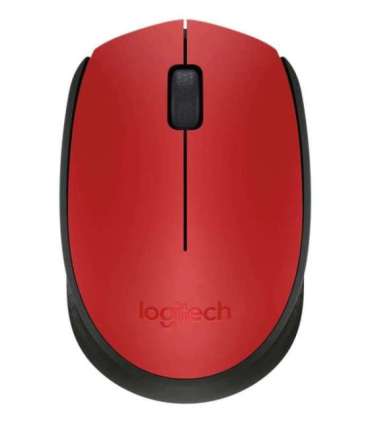 MOUSE USB OPTICAL WRL M171/RED 910-004641 LOGITECH