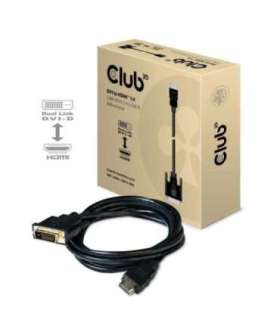 CABLE DVI-D TO HDMI 2M/M/M CAC-1210 CLUB3D