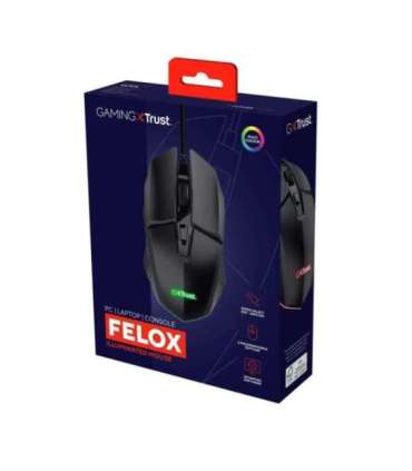 MOUSE USB OPTICAL GAMING BLACK/GXT 109 FELOX 25036 TRUST