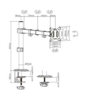 DISPLAY ACC MOUNTING ARM/17-32" MA-D1-01 GEMBIRD