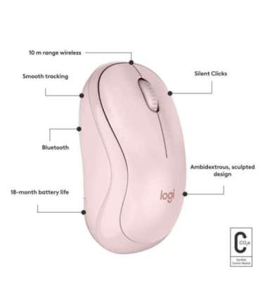 MOUSE BLUETH OPTICAL M240/ROSE 910-007121 LOGITECH