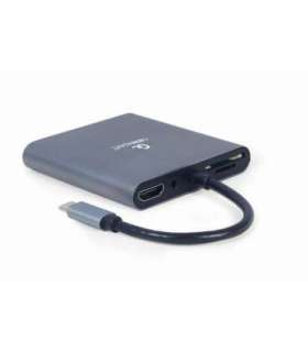 I/O ADAPTER USB-C TO HDMI/USB3/6IN1 A-CM-COMBO6-01 GEMBIRD