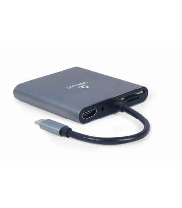 I/O ADAPTER USB-C TO HDMI/USB3/6IN1 A-CM-COMBO6-01 GEMBIRD