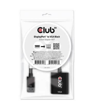 I/O ADAPTER DP TO VGA/M/F CAC-2013 CLUB3D