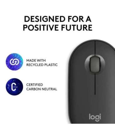 MOUSE USB OPTICAL WRL M350S/BLACK 910-007015 LOGITECH
