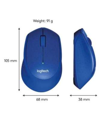 MOUSE USB OPTICAL WRL M330/SILENT BL 910-004910 LOGITECH