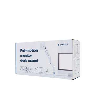 DISPLAY ACC MOUNTING ARM/17-32" WH MA-DA1-04-W GEMBIRD