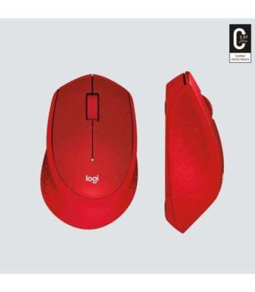 MOUSE USB OPTICAL WRL M330/SILENT RED 910-004911 LOGITECH