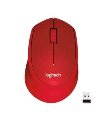 MOUSE USB OPTICAL WRL M330/SILENT RED 910-004911 LOGITECH