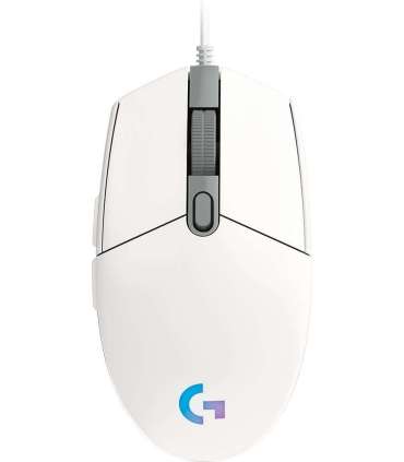 MOUSE USB OPTICAL G102 LIGHTSY/WHITE 910-005824 LOGITECH