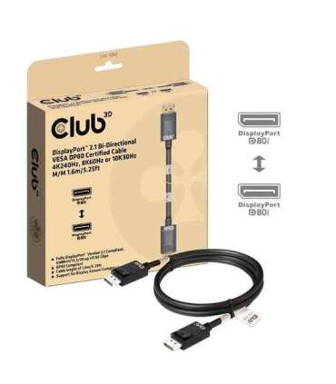 CABLE DP TO DP 1.6M/M/M CAC-1092 CLUB3D