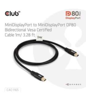 CABLE MINI DP TO MINI DP 1M/M/M CAC-1165 CLUB3D