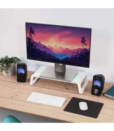 MONITOR ACC STAND MONTA/GLASS WHT 25351 TRUST