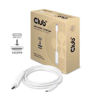 CABLE USB-C TO HDMI 1.8M/M/M CAC-1514 CLUB3D