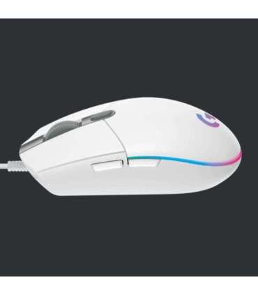MOUSE USB OPTICAL G203/WHITE 910-005797 LOGITECH