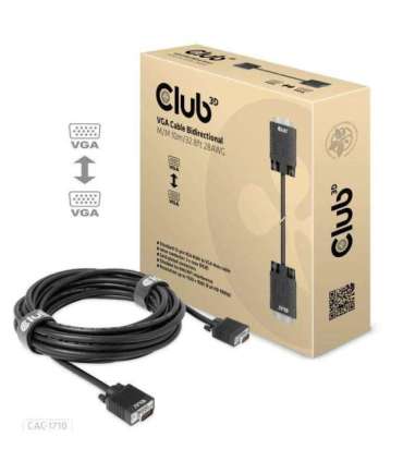 CABLE VGA TO VGA 10M/M/M CAC-1710 CLUB3D