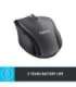 MOUSE USB LASER WRL M705/BLACK 910-001949 LOGITECH