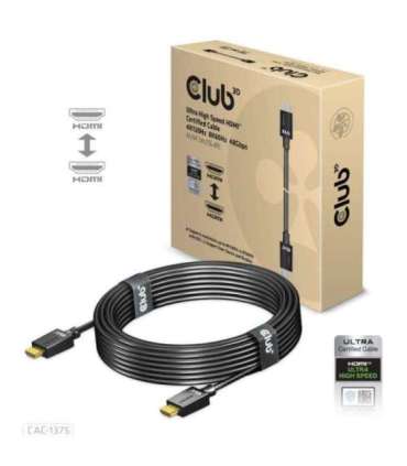 CABLE HDMI TO HDMI 5M/M/M CAC-1375 CLUB3D