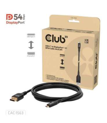 CABLE USB-C TO DP 2M/M/M CAC-1563 CLUB3D