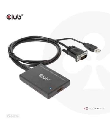 I/O ADAPTER VGA TO HDMI+USB/0.6M M/F CAC-1720 CLUB3D