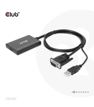I/O ADAPTER VGA TO HDMI+USB/0.6M M/F CAC-1720 CLUB3D