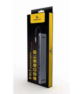 I/O ADAPTER USB-C TO HDMI/USB3/9IN1 A-CM-COMBO9-01 GEMBIRD