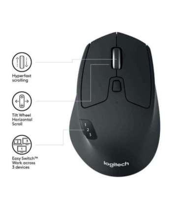 MOUSE BLUETH OPTICAL M720/TRIATHLON 910-004791 LOGITECH