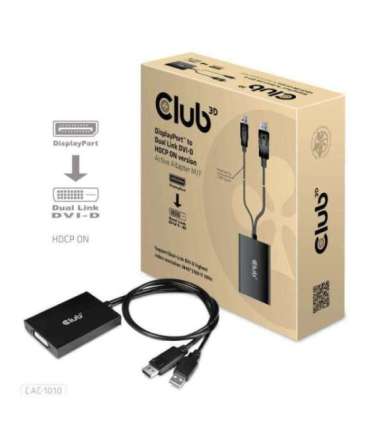 I/O ADAPTER DP TO DUAL LINK/DVI-D HDCP CAC-1010 CLUB3D