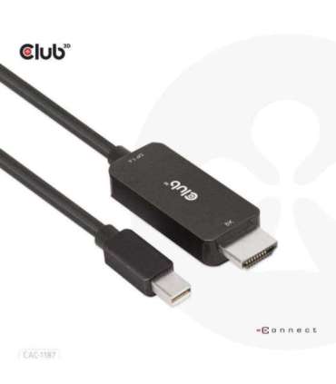CABLE MINIDP TO HDMI 1.8M/M/M CAC-1187 CLUB3D