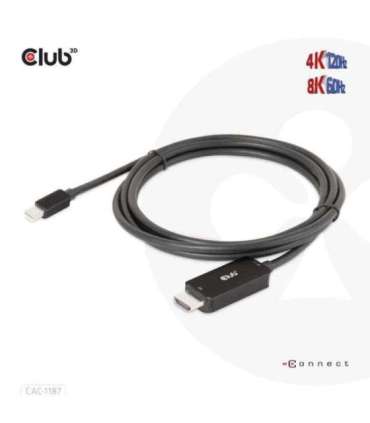 CABLE MINIDP TO HDMI 1.8M/M/M CAC-1187 CLUB3D