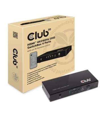 VIDEO SWITCH HDMI 4PORT/CSV-1370 CLUB3D