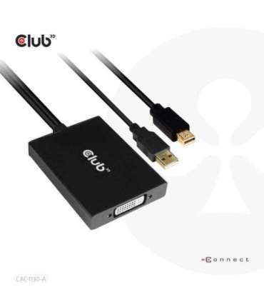 I/O ADAPTER MINI DP TO DVI/ACTIVE CAC-1130-A CLUB3D