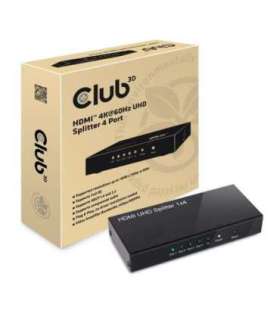 I/O VIDEO SPLITTER HDMI 4PORT/4K60HZ 2.0 UHD CSV-1380 CLUB3D