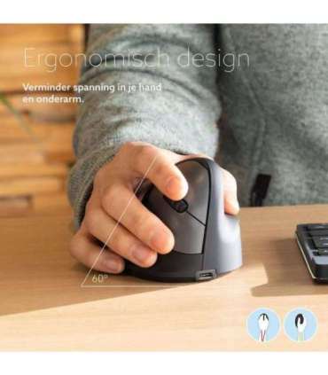 MOUSE USB OPTICAL BREAK/BLACK RGOHBRSWLBL R-GO TOOLS