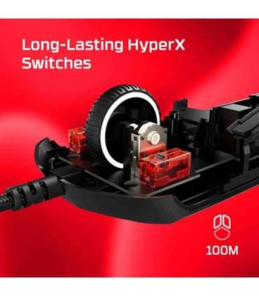 MOUSE USB OPTICAL PULSEFIRE/HASTE 2 BLACK HYPERX