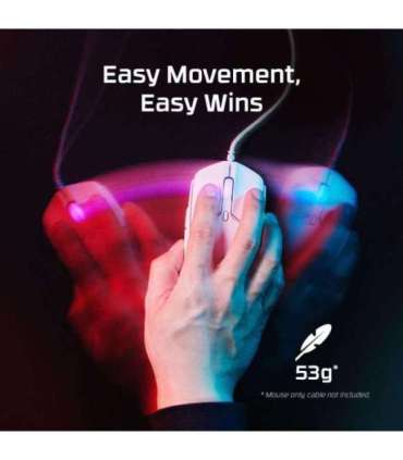 MOUSE USB OPTICAL PULSEFIRE/HASTE 2 WHITE HYPERX