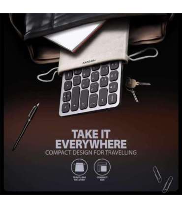 KEYBOARD + I/O HUB 9IN1/0.6M HMC-KB-CRL AXAGON