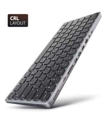 KEYBOARD + I/O HUB 9IN1/0.6M HMC-KB-CRL AXAGON