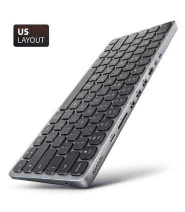 KEYBOARD + I/O HUB 9IN1/0.6M HMC-KB-US AXAGON
