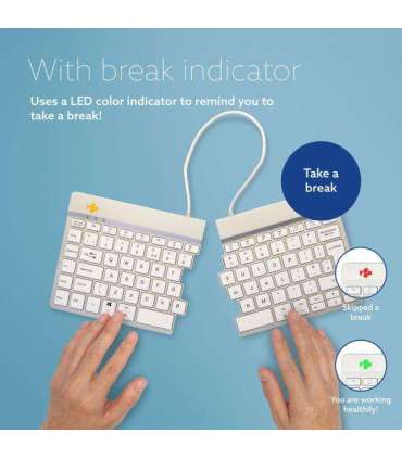 KEYBOARD WRL SPLIT BREAK/WHITE RGOSBUKWLWH R-GO TOOLS