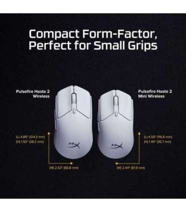 MOUSE USB OPTICAL HYPERX PF/HAS2 MINIWL WHT 7D389AA HYPERX