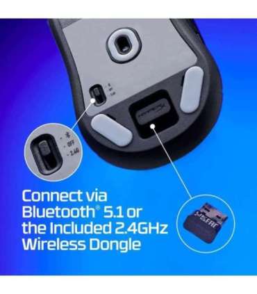 MOUSE USB OPTICAL HYPERX PF/HAS2 MINI WL BK 7D388AA HYPERX